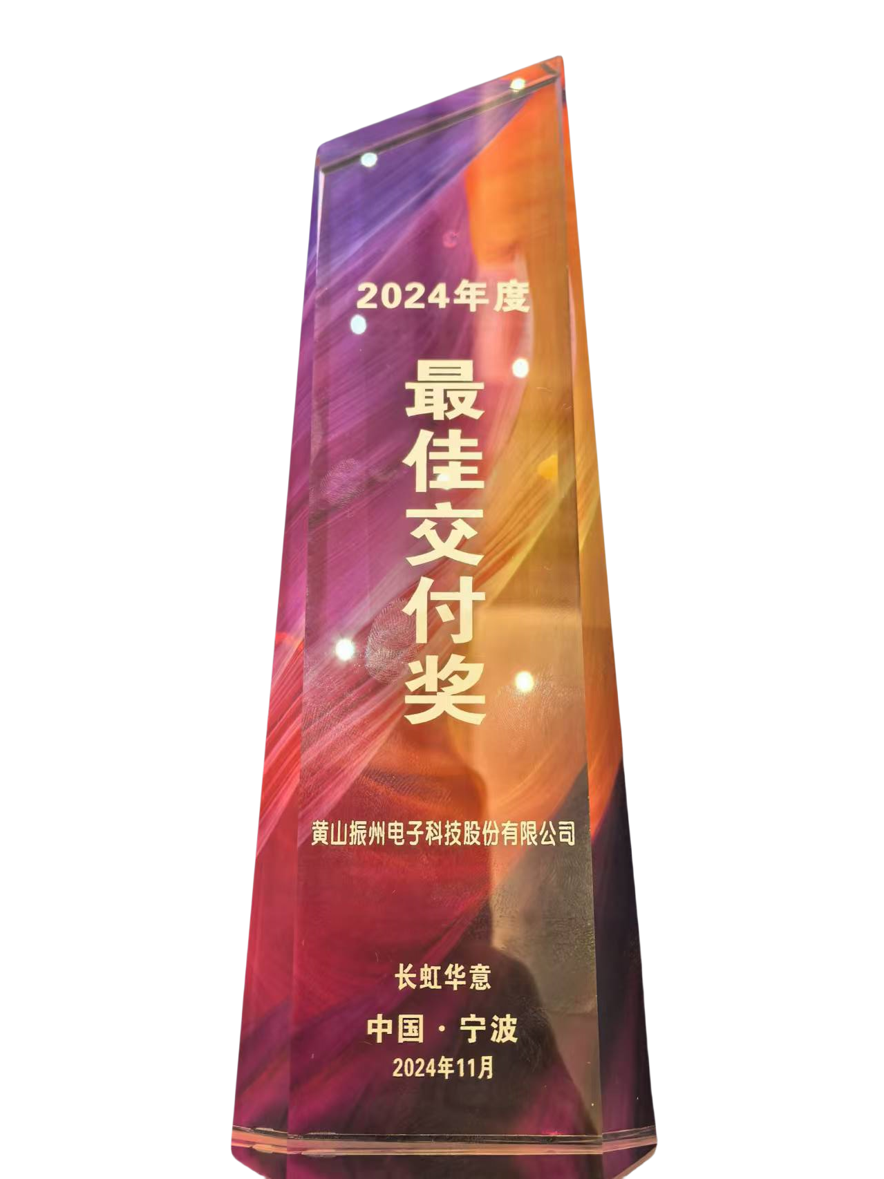 喜獲全球冰箱壓縮機龍頭企業(yè)長(cháng)虹華意授予2024年度“最佳交付獎”